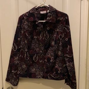 Chico’s pinwale corduroy jean style jacket